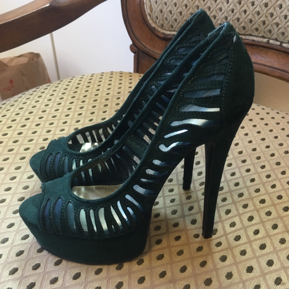 NWT Bebe High Heels Mesh 7.5 New
